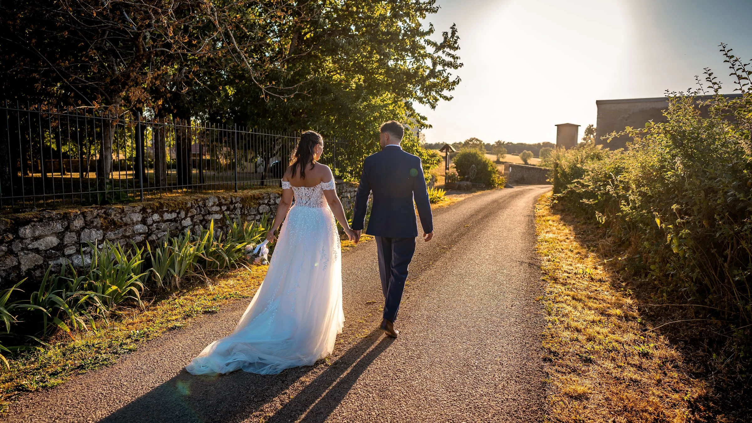 Virginie et Quentin sur le chemin du domaine
