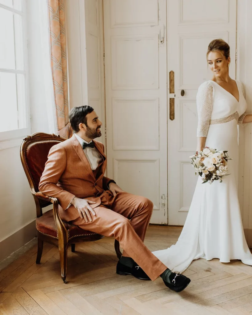 Mariés, costume de mariage sur mesure Auguste