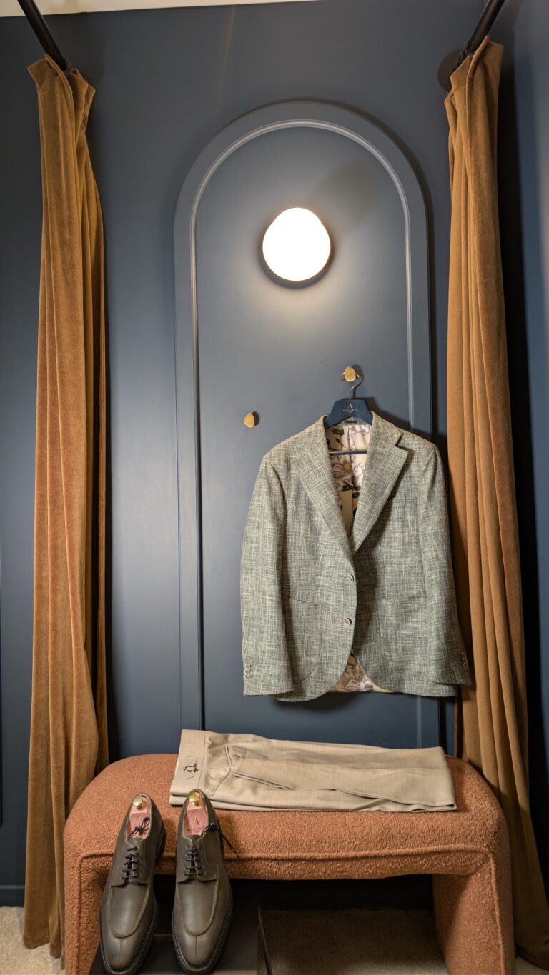 Auguste Tailleur, Veste texturée Automne/Hiver en mélange de laine vierge, coton,